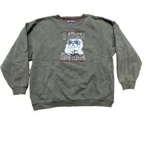 Vintage Big Dogs I Am The Big Dog Crewneck Sweatshirt Men's Size XL Green